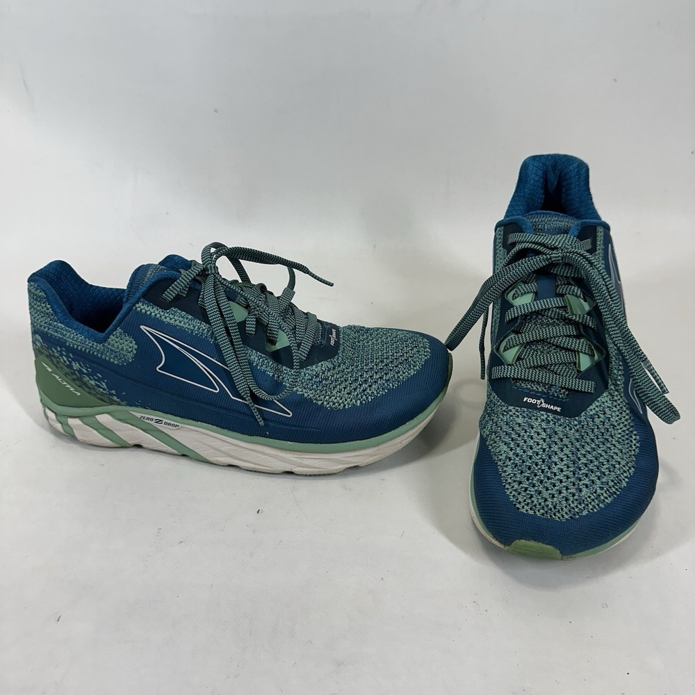 Altra Torin 4 Plush Womens 9 W Blue Green Zero Drop Running Shoes ALW1937K
